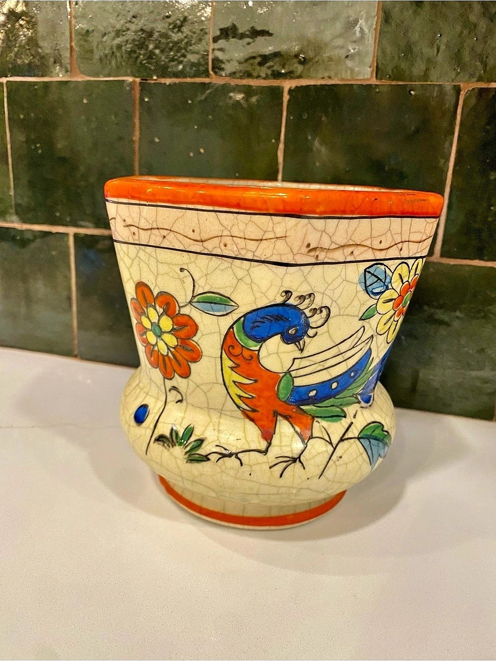 Japanese Crackle Glaze Vase